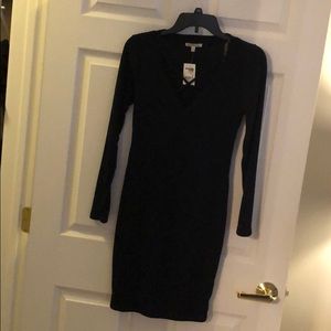 Charlotte Russe long sleeved mini sweater dress